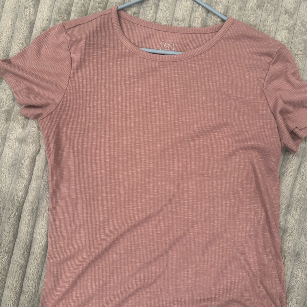 Maurice XL Pink Ribbed Shirt